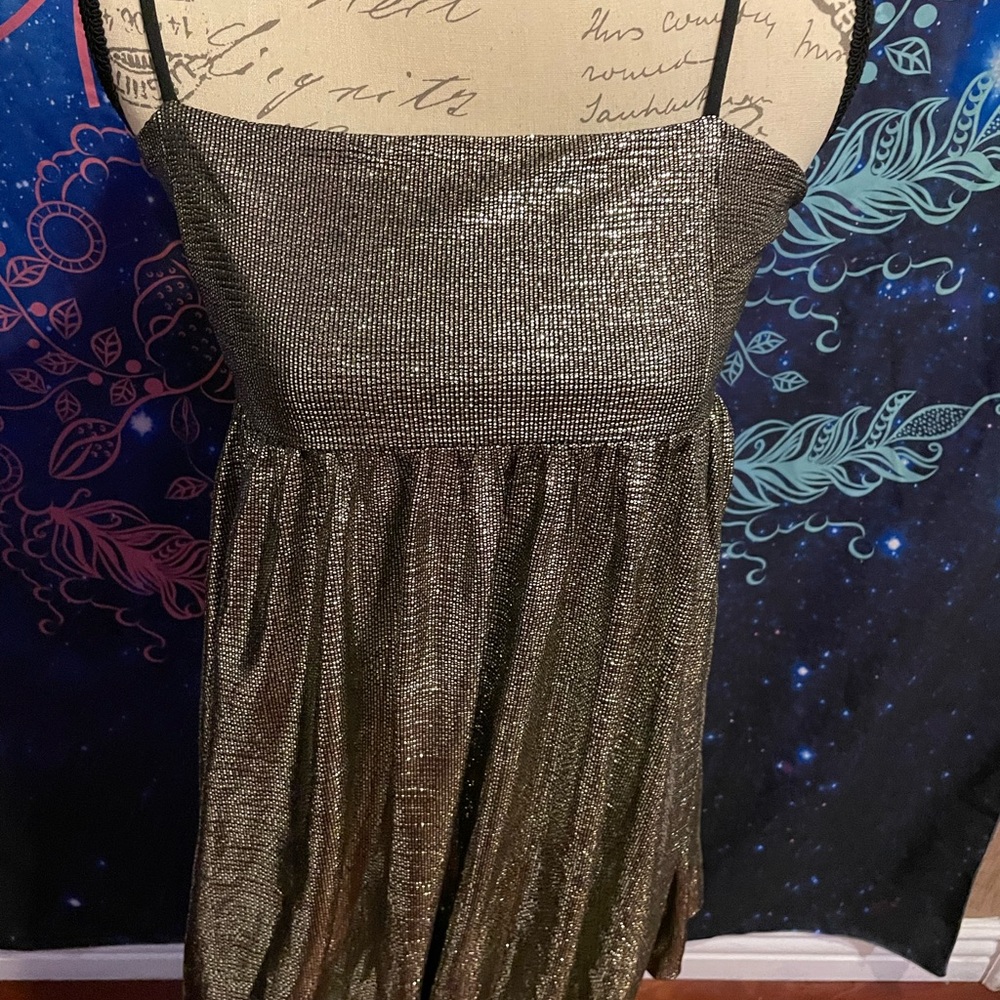 Knit Metallic Short Dress